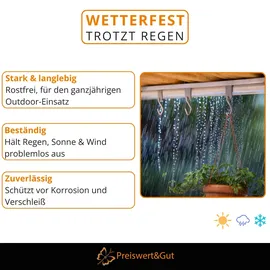 Preiswert & Gut Kederhaken Set 16 STK für Kederschiene 5-7 mm Grau/Silber