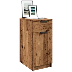 Büroschrank Altholz-Optik 33x50x75 cm Holzwerkstoff