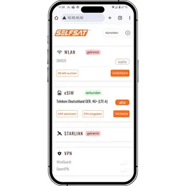 Selfsat MWR 5560 eSIM 5G Cat 20 bis 3,4 Gbps inkl. SELFSAT 5G Antenne weiß