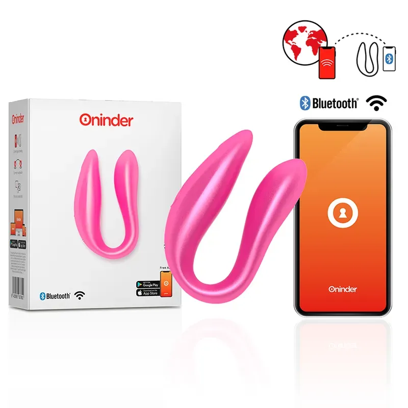 ONINDER - Lisboa G-Spot- und Klitoralstimulator - Kostenlose App - Rosa