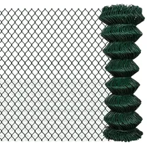 vidaXL Maschendrahtzaun 1,25 x 25 m Grün/Stahl