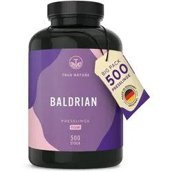 Baldrian Presslinge - Baldrianwurzelpulver, 8 Monate Vorrat 500 St