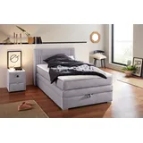 Jockenhöfer Gruppe Boxspringbett »"Amira", OTTOs Choice! Topseller, mit Bettkasten und Topper« erhältlich in den Breiten 120,140 & 180cm grau