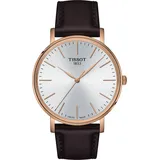 Tissot Everytime Gent Leder 40 mm T143.410.36.011.00 Herrenuhr Everytime Braun/Roségoldfarben