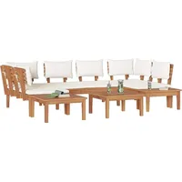 VidaXL 4-teiliges Gartenbank-Set mit Kissen - Hergestellt aus solidem