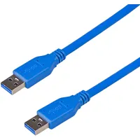 Akyga USB-Kabel USB-A Stecker, USB-A Stecker 1.80m Blau AK-USB-14