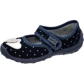 Fischer Markenschuh Klett-Hausschuh Blau 30