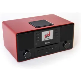 Block DAB+ Internetradio mit CD-Player AURORA Smartradio Hochglanz-rot