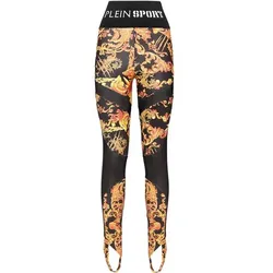 PLEIN SPORT Damen Tight BAROQUE, Schwarz, S