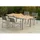 Merxx Naxos Set 5-tlg. 4 Stapelsessel Gartentisch Ausziehbar 150 (200) x 90 cm