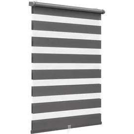 Sekey Doppelrollo 80 x 210 cm Dunkelgrau