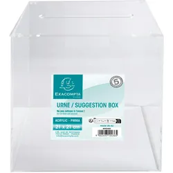 Exacompta 89058D 1x Urne 21x21x21cm - glasklar - Kristall