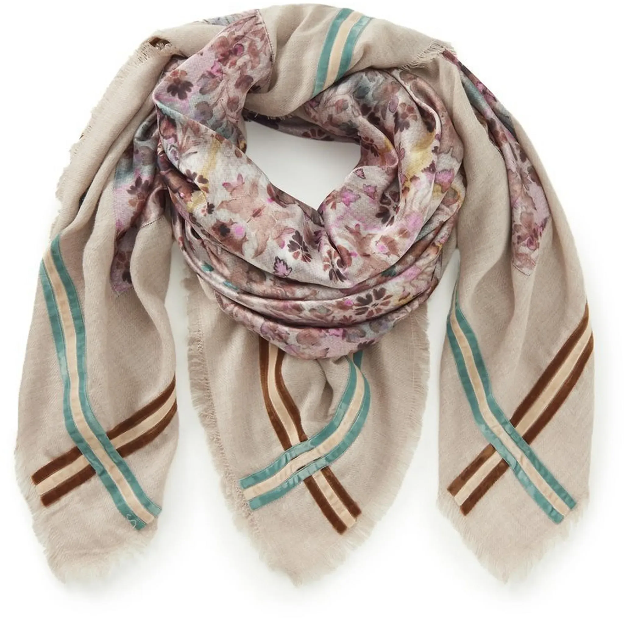 Le foulard 100% coton  LIEBLINGSSTÜCK multicolore