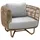 Cane-Line Gartensessel Nest 90 x 74 81 cm Polyrattan Beige