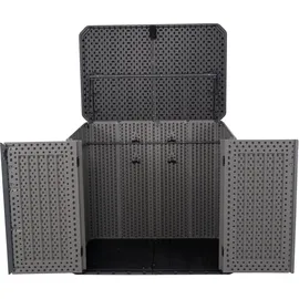 Lifetime Kunststoff Mülltonnenbox & Geräteschrank Phil Grau