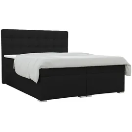 Deine Möbel 24 CLAUDIA 180 x 200 cm H4 Schwarz