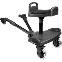 BabyGO WeGo Buggyboard Trittbrett Stehbrett inkl. Sitz schwarz