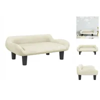 vidaXL Kindersofa Creme 70x40x24 cm Samt