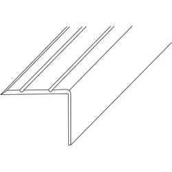 PG LM-Treppenwinkel 25 x 20 mm Länge 1000 mm Aluminium silberfarbig eloxiert ( 3000259542 )