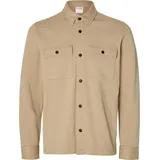 Selected SLHJACKIE Sweatjacke Herren Beige L