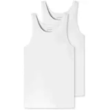 SCHIESSER Herren Unterhemd 95/5 Organic Cotton in Weiß