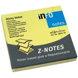 Info Z-Faltung Haftnotizen gelb, 1 Block