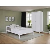 Mid.you Einzelzimmer, Weiß, Holz, Kiefer, massiv, 1 Fächer, Schlafzimmer, Komplette Schlafzimmer