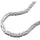 GALLAY Königskette 3x3mm Silber