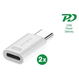 4smarts USB-C auf Lightning Adapter 0,1 m Weiß