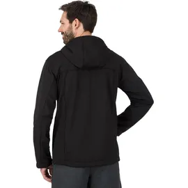 TRIGEMA Softshelljacke "TRIGEMA Klassische Softshell–Kapuzenjacke", Herren, Gr. L, schwarz, Stoff, 88% Polyamid, 12% Elastan, lang, Jacken Softshelljacke
