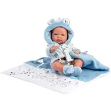Llorens 1073897 Puppe Nico, mit Decke, 40cm