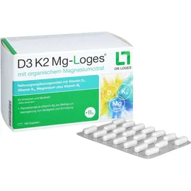 D3 K2 MG-Loges Kapseln 180 St.
