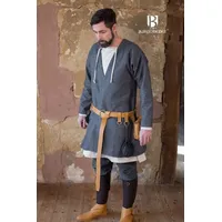 Burgschneider Wikinger-Kostüm Wikinger Klappenrock Loki Dunkelgrau M grau M | M