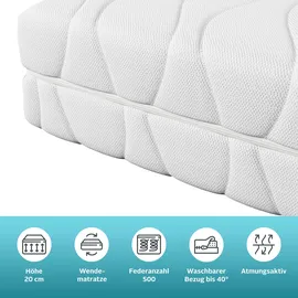 OTTO home Black Diamond Comfort weiß 160 x 200 cm H2