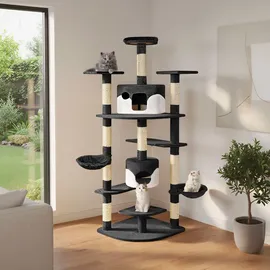 Tectake Fippi Kratzbaum 201 cm schwarz