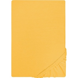 Castell Spannbettlaken Jersey 140 x 200 - 160 x 200 cm gelb