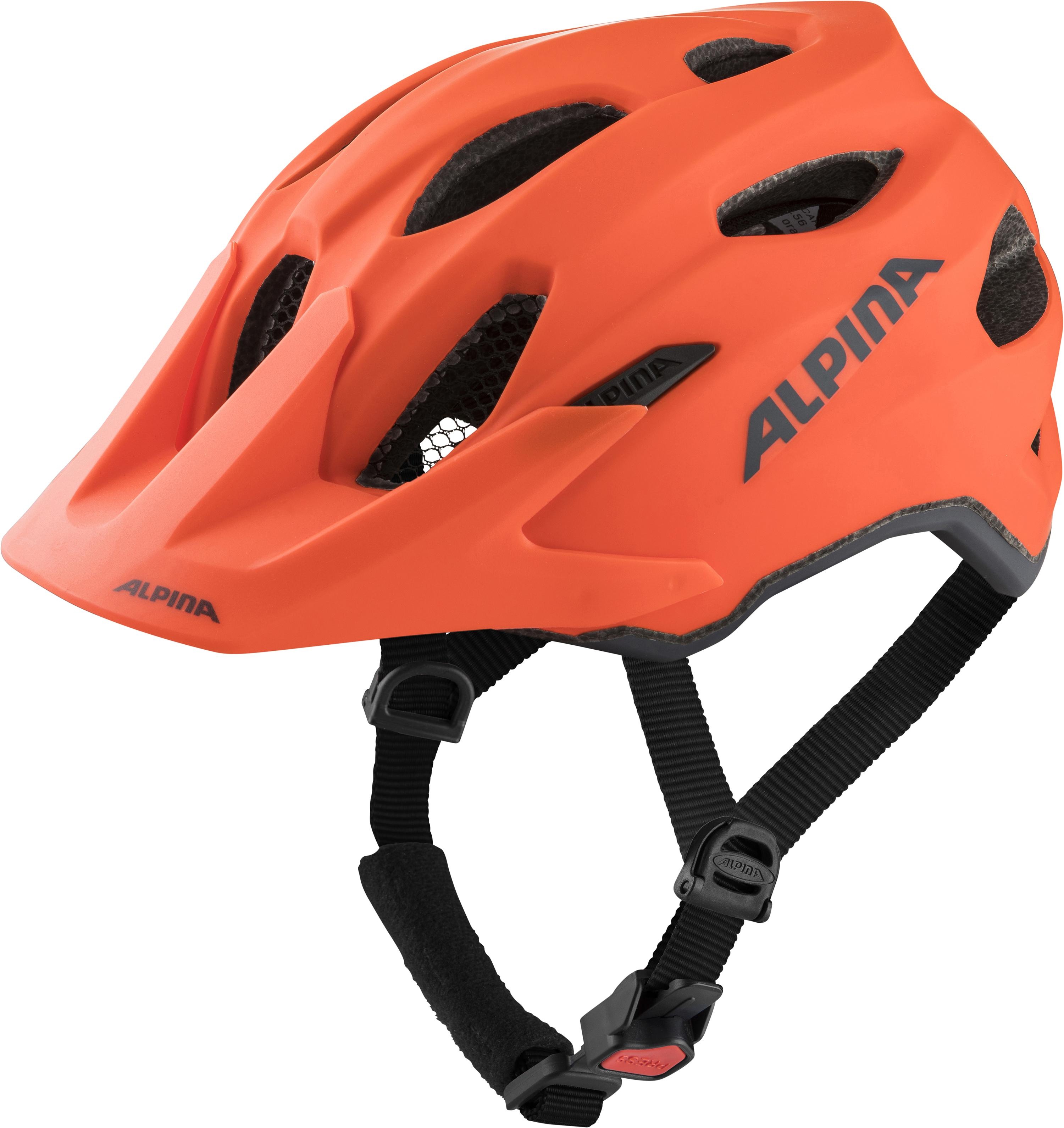 Alpina Carapax Jr. Kinder Fahrrad Helm 51-56cm | Orange matt