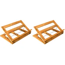 Relaxdays Buchstütze Holz 33,0 x 22,5 x 22,0 cm Braun 1 St.