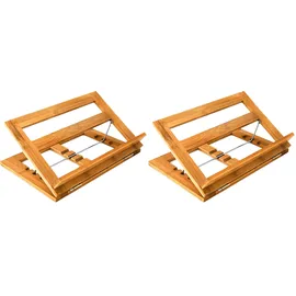 Relaxdays Buchstütze Holz 33,0 x 22,5 x 22,0 cm Braun 1 St.