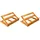Relaxdays Buchstütze Holz 33,0 x 22,5 x 22,0 cm Braun 1 St.