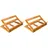 Relaxdays Buchstütze Holz 33,0 x 22,5 x 22,0 cm Braun 1 St.