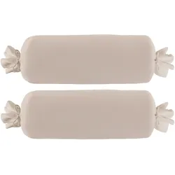 Kissenhüllen-Set Beige, 2 Stück
