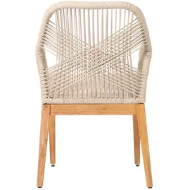 Mendler Gartenstuhl HWC-H56b 58 x 58 x 85 cm beige