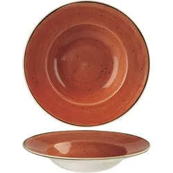 Churchill Keramik Stonecast Nudelteller Orange 28cm