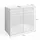Vicco Waschbeckenunterschrank 60 x 56 cm Weiß Hochglanz