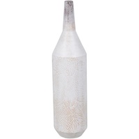 BigBuy Home Vase weiß Eisen 15 x 15 x 60,5 cm