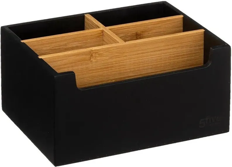 Natureo schwarzer 5-Fächer-Organizer