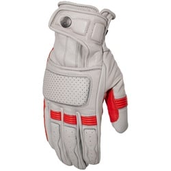 Rusty Stitches Calvin Motorrad Handschuhe, grau-rot, Größe 2XL für Männer