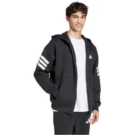 adidas Future Icons 3-Streifen Reißverschlusspullover Black M