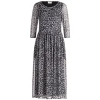 Vera Mont Maxikleid Leoprint Grau/Schwarz 44